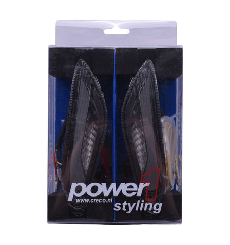 RAW-set Achter LED Power 1 Titanium Tube | Vespa Sprint / Primavera