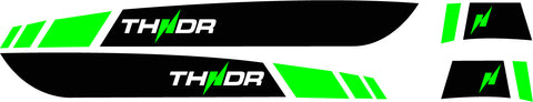 Stickerset CVS THNDR Wit / Zwart / Fluor Groen | Vespa Sprint