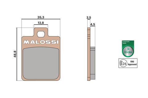 Remblokken Malossi MHR Synth | Vespa LX / S - Zip 4T