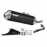 Uitlaat Tecnigas 4SCOOT Black | Kymco Agility 50cc 4T / GY6