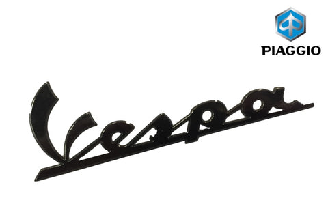 Embleem OEM “Vespa” Groot 150mm Zwart | Vespa Primavera / Sprint
