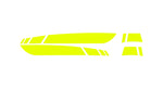Stickerset CVS Origineel Dubbel Fluor Geel | Vespa Sprint