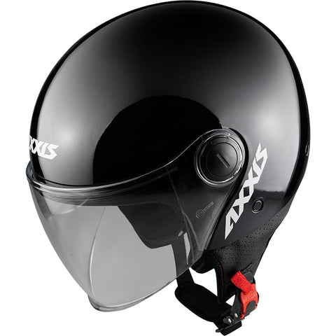 Helm Axxis Square Solid Glans Zwart S